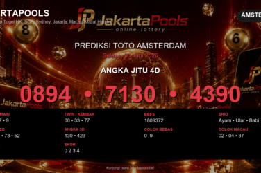 Prediksi togel Amsterdam hari ini lengkap 2D 3D 4D 30 Juni 2026