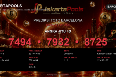 Prediksi togel Barcelona hari ini lengkap 2D 3D 4D 13 Juni 2026