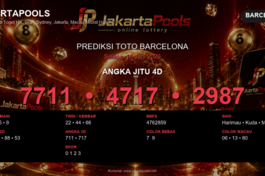 Prediksi togel Barcelona hari ini lengkap 2D 3D 4D 16 Juni 2026