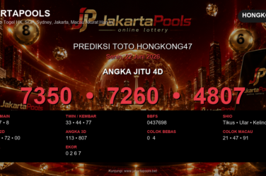 Prediksi togel Hongkong47 hari ini lengkap 2D 3D 4D 22 Juni 2026