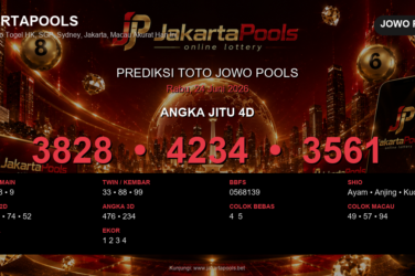 Prediksi togel Jowo Pools hari ini lengkap 2D 3D 4D 24 Juni 2026