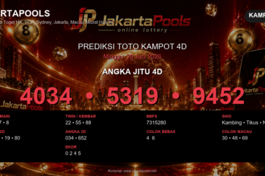 Prediksi togel Kampot 4D hari ini lengkap 2D 3D 4D 28 Juni 2026