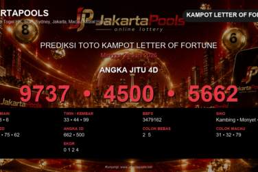 Prediksi togel Kampot Letter of Fortune hari ini lengkap 2D 3D 4D 28 Juni 2026