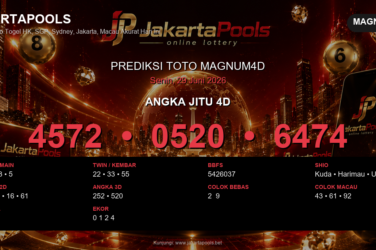 Prediksi togel Magnum4D hari ini lengkap 2D 3D 4D 29 Juni 2026