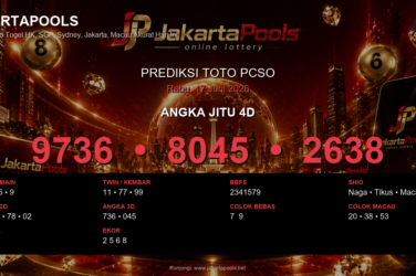 Prediksi togel Pcso hari ini lengkap 2D 3D 4D 17 Juni 2026
