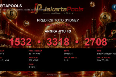 Prediksi togel Sydney hari ini lengkap 2D 3D 4D 14 Juni 2026