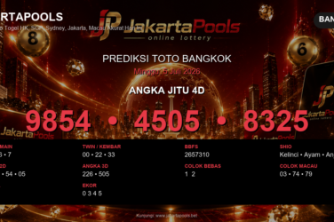 Prediksi togel Bangkok hari ini lengkap 2D 3D 4D 5 Juli 2026