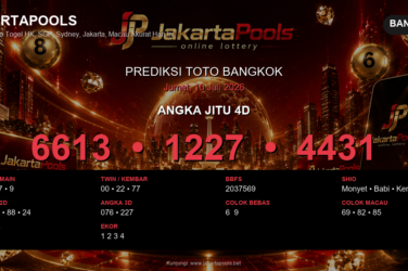 Prediksi togel Bangkok hari ini lengkap 2D 3D 4D 10 Juli 2026