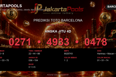 Prediksi togel Barcelona hari ini lengkap 2D 3D 4D 14 Juli 2026