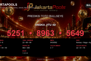 Prediksi togel Bullseye hari ini lengkap 2D 3D 4D 9 Juli 2026