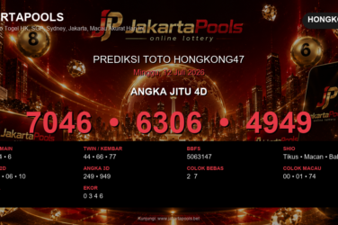 Prediksi togel Hongkong47 hari ini lengkap 2D 3D 4D 12 Juli 2026