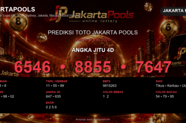 Prediksi togel Jakarta Pools hari ini lengkap 2D 3D 4D 9 Juli 2026