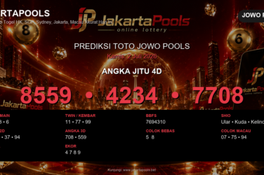 Prediksi togel Jowo Pools hari ini lengkap 2D 3D 4D 2 Juli 2026
