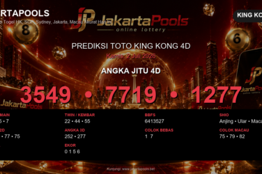 Prediksi togel King Kong 4D hari ini lengkap 2D 3D 4D 2 Juli 2026